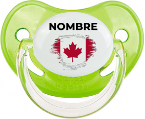 Bandera del efecto pincel de Canadá con nombre: Chupete fisiológica