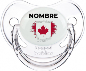 Bandera del efecto pincel de Canadá con nombre: Chupete fisiológica