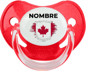 Bandera del efecto pincel de Canadá con nombre: Chupete fisiológica