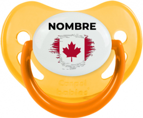 Bandera del efecto pincel de Canadá con nombre: Chupete fisiológica