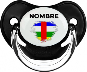 Bandera del efecto pincel de la República Centroafricana con nombre: Chupete fisiológica