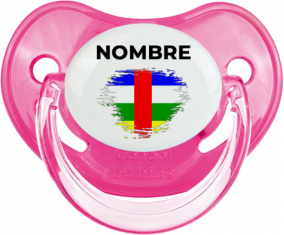 Bandera del efecto pincel de la República Centroafricana con nombre: Chupete fisiológica