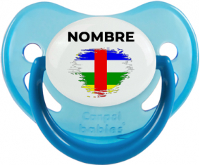 Bandera del efecto pincel de la República Centroafricana con nombre: Chupete fisiológica