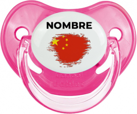 Bandera del efecto cepillo de China con nombre: Chupete fisiológica