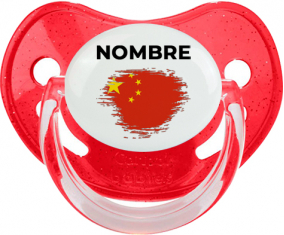 Bandera del efecto cepillo de China con nombre: Chupete fisiológica