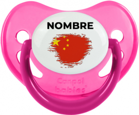 Bandera del efecto cepillo de China con nombre: Chupete fisiológica