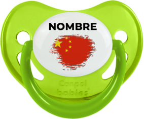 Bandera del efecto cepillo de China con nombre: Chupete fisiológica