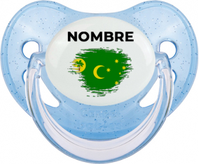 Bandera del efecto pincel de las Islas Cocos con nombre: Chupete Fisiológica
