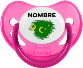 Bandera del efecto pincel de las Islas Cocos con nombre: Chupete Fisiológica