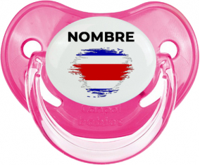 Bandera del efecto pincel de Costa Rica con nombre: Chupete fisiológica