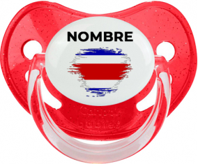 Bandera del efecto pincel de Costa Rica con nombre: Chupete fisiológica