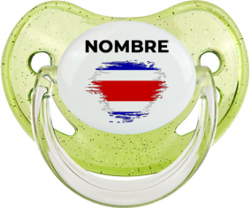 Bandera del efecto pincel de Costa Rica con nombre: Chupete fisiológica