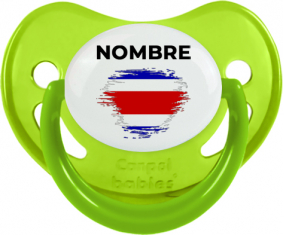 Bandera del efecto pincel de Costa Rica con nombre: Chupete fisiológica