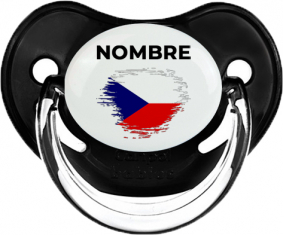 Bandera del efecto pincel de la República Checa con nombre: Chupete fisiológica
