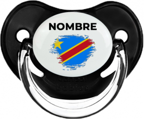 Efecto cepillo de bandera República Democrática del Congo con nombre: Chupete fisiológica