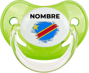 Efecto cepillo de bandera República Democrática del Congo con nombre: Chupete fisiológica