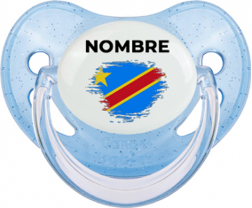 Efecto cepillo de bandera República Democrática del Congo con nombre: Chupete fisiológica