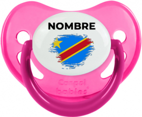 Efecto cepillo de bandera República Democrática del Congo con nombre: Chupete fisiológica