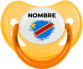Efecto cepillo de bandera República Democrática del Congo con nombre: Chupete fisiológica