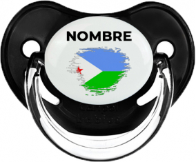 Djibouti pincel efecto bandera con nombre: Chupete fisiológica