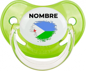 Djibouti pincel efecto bandera con nombre: Chupete fisiológica