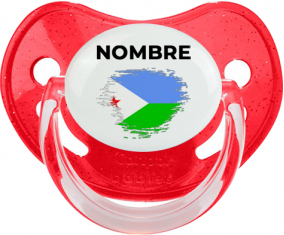 Djibouti pincel efecto bandera con nombre: Chupete fisiológica