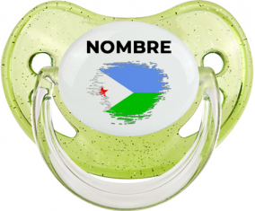 Djibouti pincel efecto bandera con nombre: Chupete fisiológica
