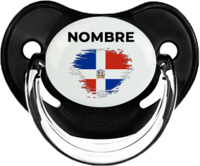 Bandera del efecto pincel de República Dominicana con nombre: Chupete fisiológica