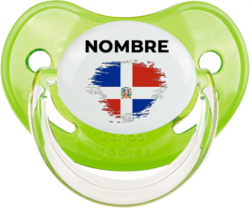Bandera del efecto pincel de República Dominicana con nombre: Chupete fisiológica