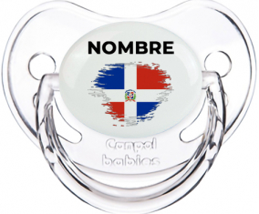 Bandera del efecto pincel de República Dominicana con nombre: Chupete fisiológica