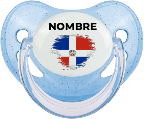 Bandera del efecto pincel de República Dominicana con nombre: Chupete fisiológica