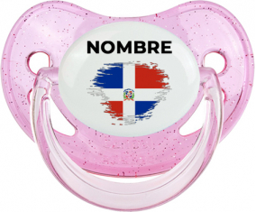 Bandera del efecto pincel de República Dominicana con nombre: Chupete fisiológica
