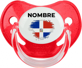 Bandera del efecto pincel de República Dominicana con nombre: Chupete fisiológica