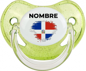 Bandera del efecto pincel de República Dominicana con nombre: Chupete fisiológica
