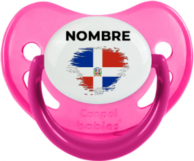 Bandera del efecto pincel de República Dominicana con nombre: Chupete fisiológica