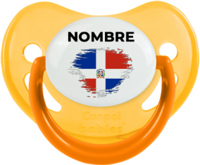 Bandera del efecto pincel de República Dominicana con nombre: Chupete fisiológica