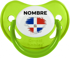 Bandera del efecto pincel de República Dominicana con nombre: Chupete fisiológica