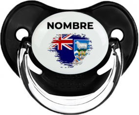 Bandera de efecto de pincel de las Islas Malvinas con nombre: Chupete Fisiológica