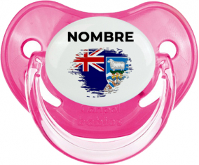 Bandera de efecto de pincel de las Islas Malvinas con nombre: Chupete Fisiológica