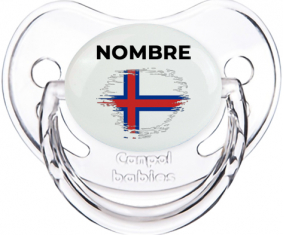 Efecto cepillo de bandera Islas Feroe con nombre: Chupete fisiológica
