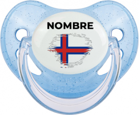 Efecto cepillo de bandera Islas Feroe con nombre: Chupete fisiológica