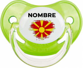 Bandera de pincel del norte de Macedonia con nombre: Chupete fisiológica