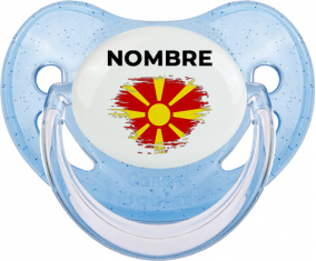 Bandera de pincel del norte de Macedonia con nombre: Chupete fisiológica