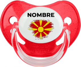 Bandera de pincel del norte de Macedonia con nombre: Chupete fisiológica