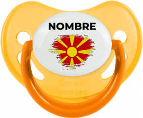 Bandera de pincel del norte de Macedonia con nombre: Chupete fisiológica