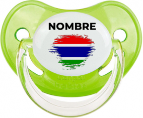 Bandera de pincel de Gambia con nombre: Chupete fisiológica