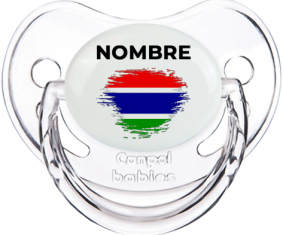 Bandera de pincel de Gambia con nombre: Chupete fisiológica