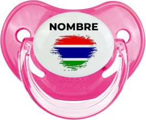 Bandera de pincel de Gambia con nombre: Chupete fisiológica