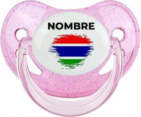 Bandera de pincel de Gambia con nombre: Chupete fisiológica