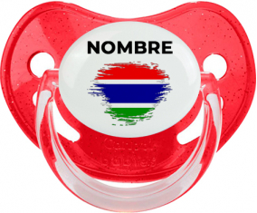 Bandera de pincel de Gambia con nombre: Chupete fisiológica
